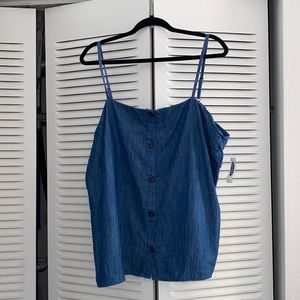 Women’s Old Navy Denim Button Down Tank Top